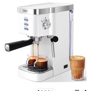 Gevi White Espresso Machine